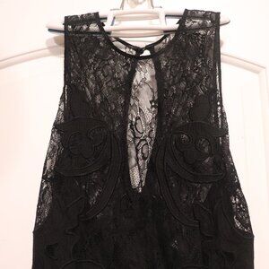 H&M Sleeveless Black Lace Dress